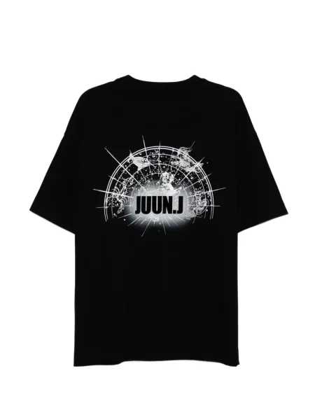 Tricou Juun.j cu broderie negru