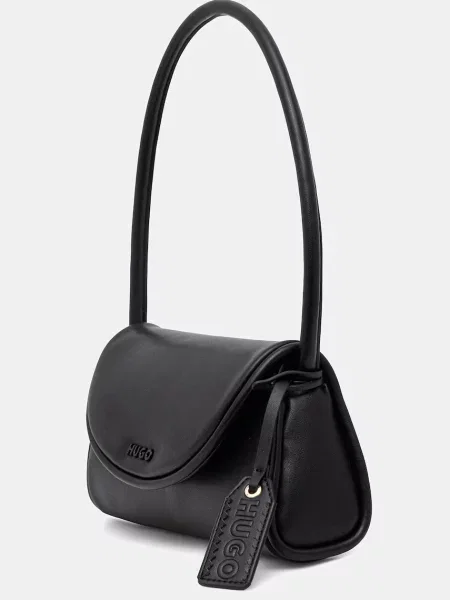 Кожаная сумка-багет Hugo