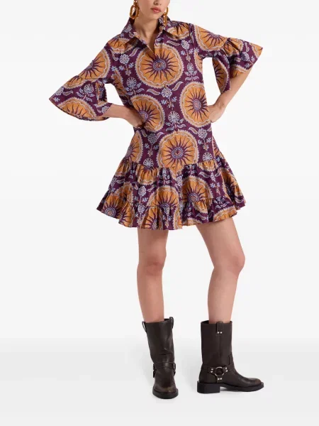 Kostiumas mini mini suknelė La Doublej violetinė
