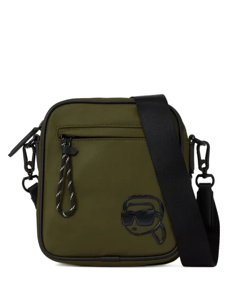 Чанта Karl Lagerfeld с принт зелено