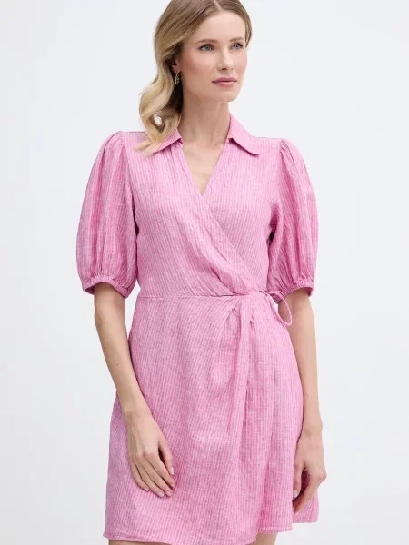 Tommy Hilfiger rochie petrecută din in roz