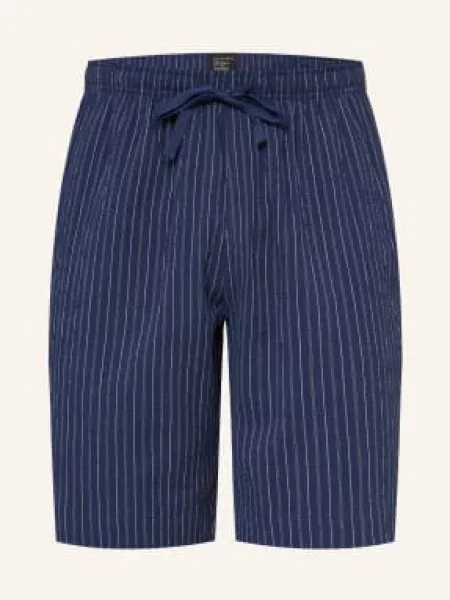 Schiesser Lounge Šortky Mix + Relax tmavě modrá bílá