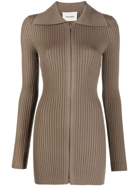 Top Nanushka tricotate verde