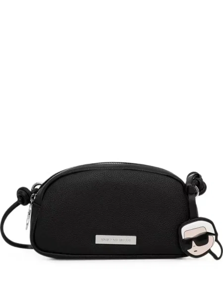 Geanta crossbody Karl Lagerfeld cu autograf negru