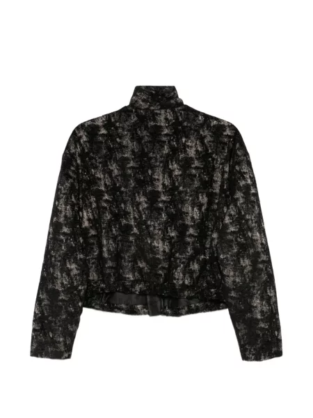Geacă Masnada cu imprimeu abstract negru