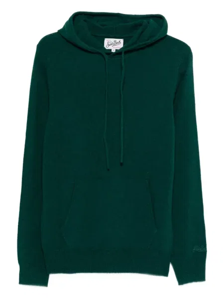 Vunena majica s kapuljačom Mc2 Saint Barth zelena