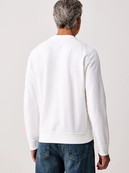 Calvin Klein Jeans bluza z bawełną biała