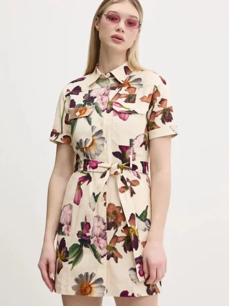 Desigual Rochie tip cămașă Monicawhite Écru bej