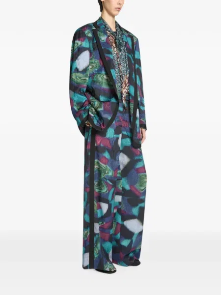 Sacou Dries Van Noten albastru