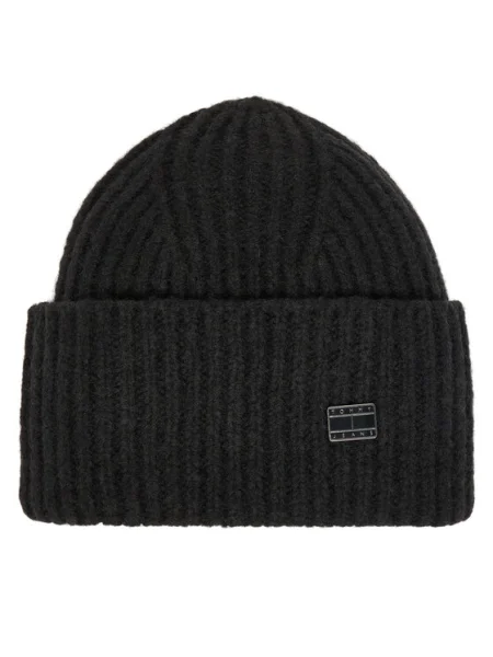 Tommy Jeans pălărie din amestec de lână negru
