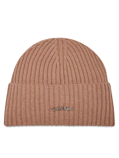 Calvin Klein Czapka Ck Must Logo Beanie różowy