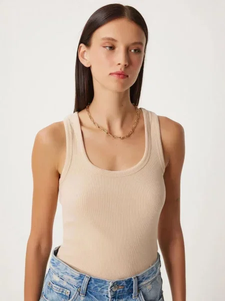 Happiness İstanbul Top Tanktops & Camis kremna