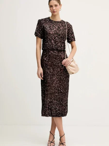 Блузка IBlues BASILIO однотонна коричневий