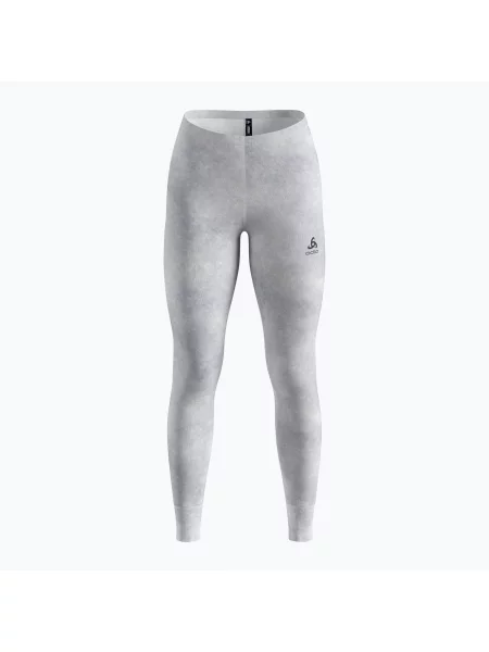Pantaloni termoactivi pentru femei ODLO Active Warm X Pow Bl Bottom Long odlo silver grey gri