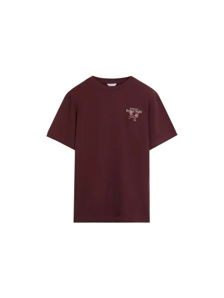 Scalpers Tricou Perfect Night roșu burgundy / roșu pastel alb