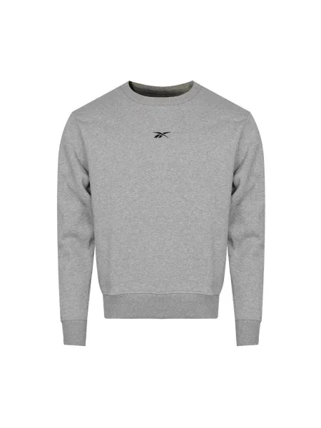 Mikina s kapucňou Reebok s kapucňou sivá