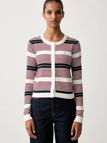 Tommy Jeans ζακέτα γυναικεία μπεζ