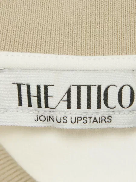 Tricou The Attico din jerseu alb