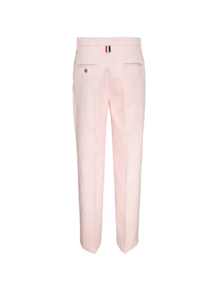 Pantaloni Thom Browne cu dungi roz