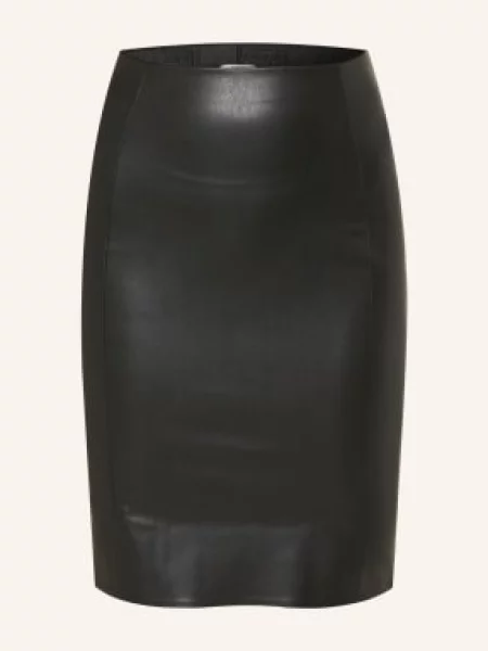 Wolford Spódnica Jenna W Stylu Skórzanym schwarz czarna
