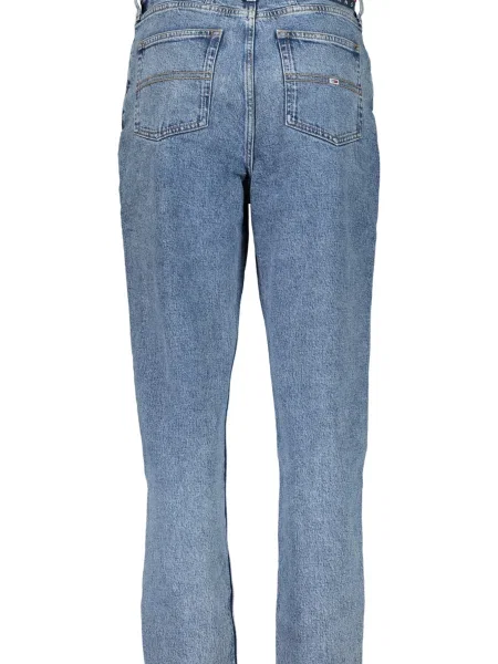 Zwężane dżinsy Tommy Hilfiger Mom zwężany niebieski