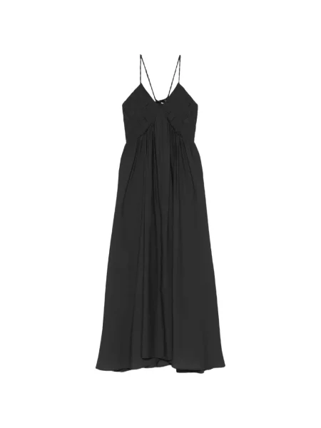 Rochie maxi Eleh de costum cu bretele negru