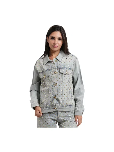 Kurtka jeansowa Armani Exchange niebieska