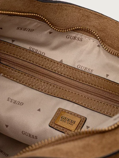 Замшевая сумка хобо Guess