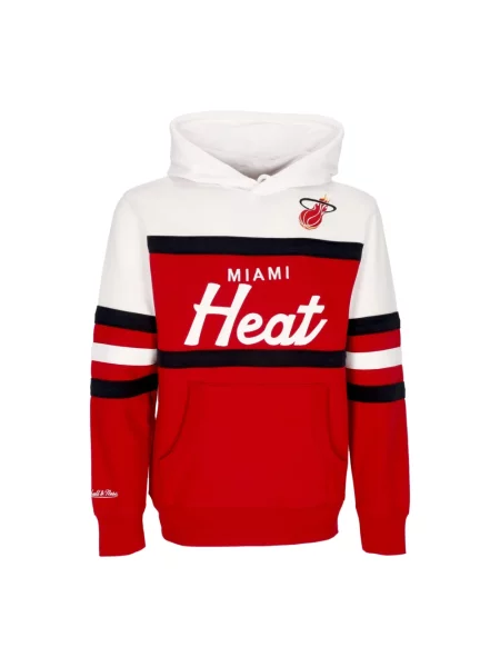 Bluza z kapturem Mitchell & Ness czerwona