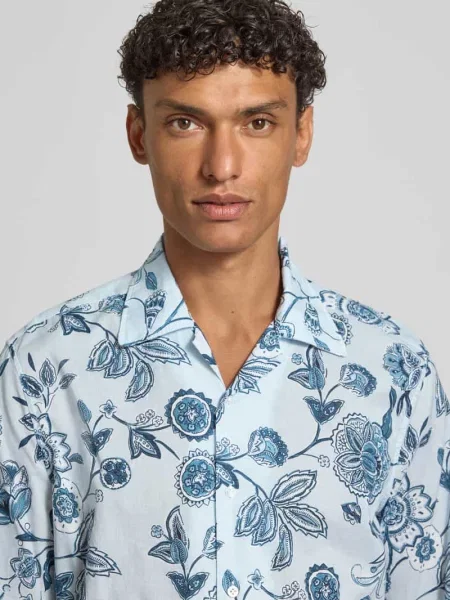 Koszula casual z kołnierzem rewersowym krój regular fit Manuel Ritz
