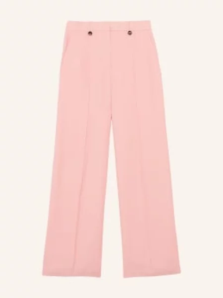 Reiss Spodnie Z Materiału Typu Marle Magda rosa