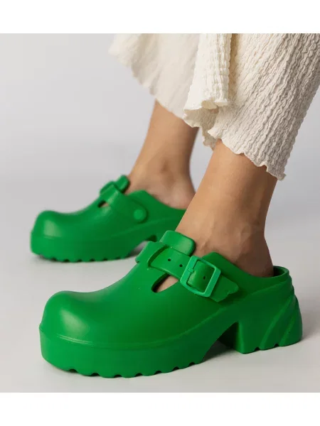 Sandale D/ceo fără toc verde