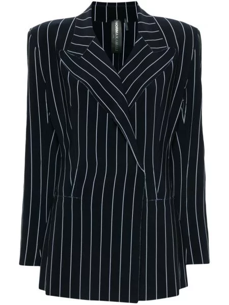 Sacou Norma Kamali cu dungi albastru