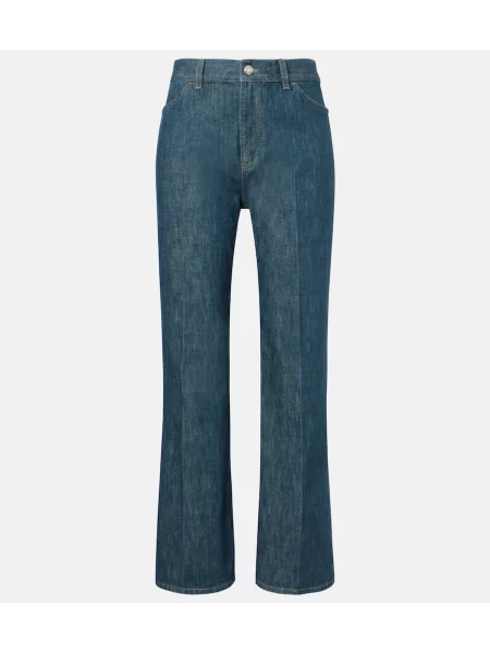 Proste jeansy Loro Piana niebieskie