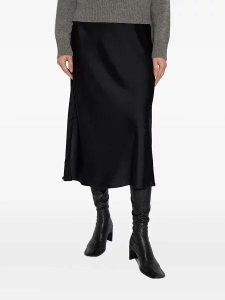 Fustă midi Samsøe Samsøe negru