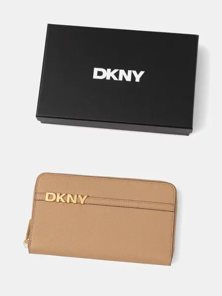 Шкіряний гаманець Dkny зелений