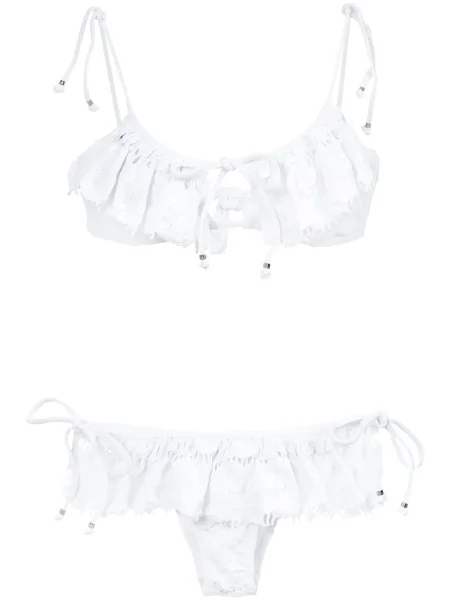 Bikini Amir Slama cu volane roșu