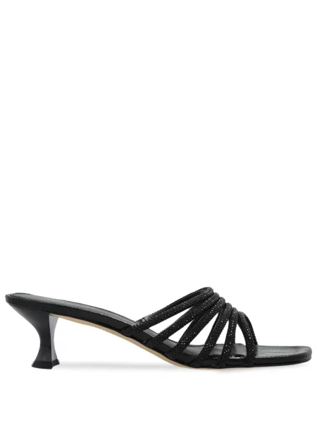 Papuci tip mules Michael Michael Kors din piele chunky cu imagine negru