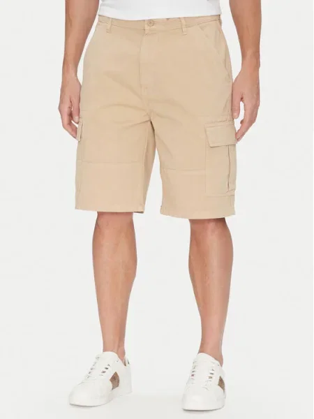 Pantaloni scurți din denim Guess Jeans bej