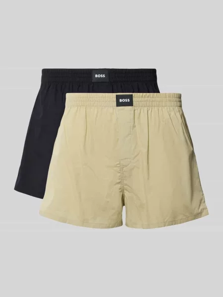 BOSS bokserki luźne 2P Boxer S. CW Peach beżowe