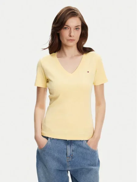Tommy Hilfiger Marškinėliai New Cody Slim Fit geltona