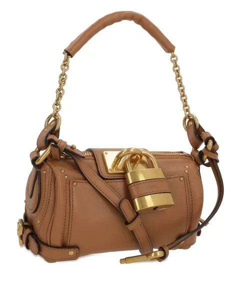 Geanta de piele Chloé din piele maro