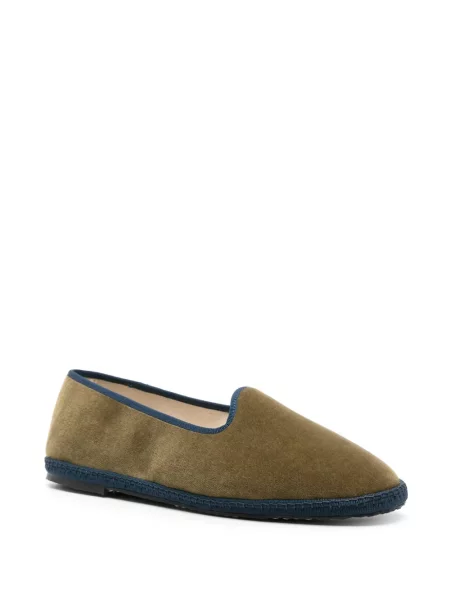 Loaferiai Scarosso velvetinės žalia