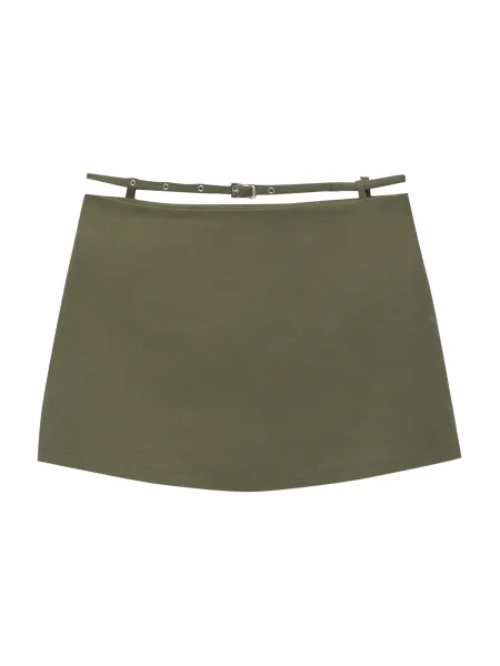 Pull&Bear Sukně olivová