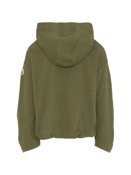 Bluza z kapturem dziecięca Moncler Enfant zielona