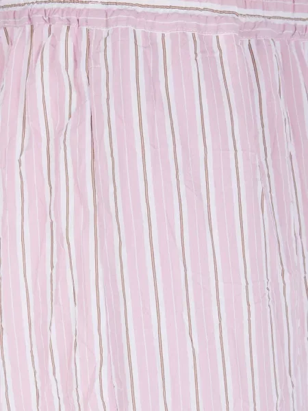 Prugaste hlače Nuur ružičasta