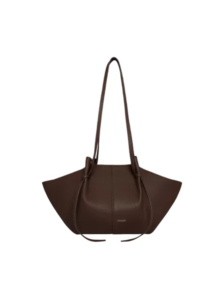 Torebka skórzana Yuzefi skórzana brązowa