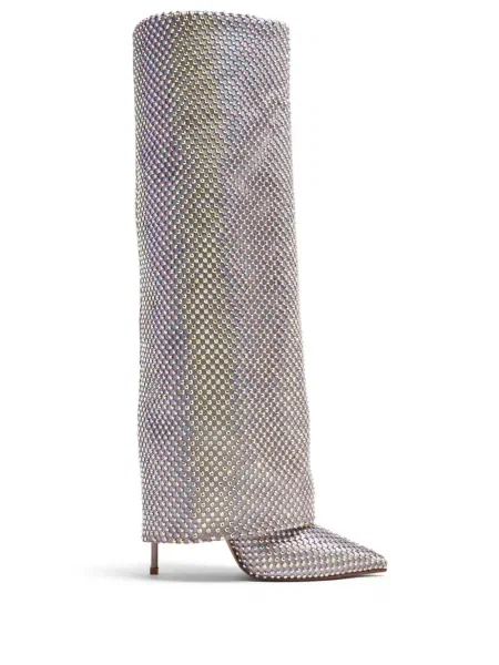 Cizme Le Silla de cristal argintiu