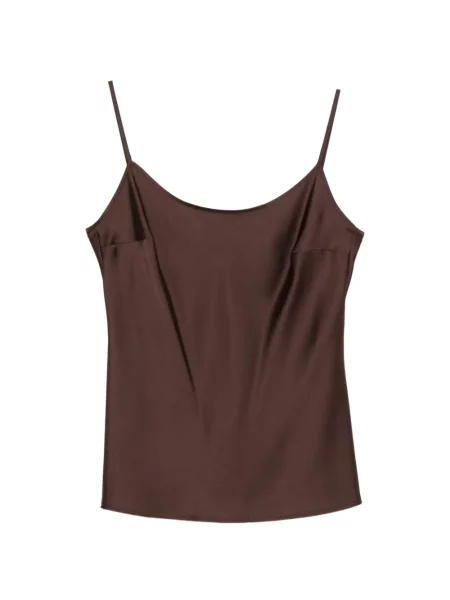 Maiou D.exterior din satin maro