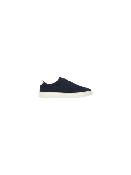 Sneakersy Boss skórzane niebieskie
